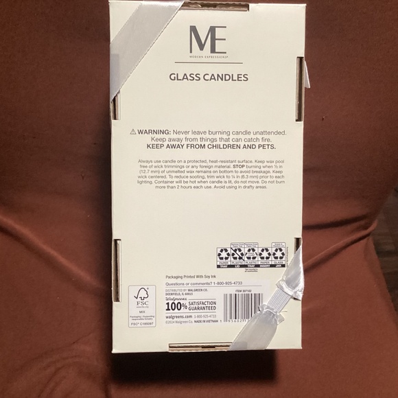 Modern Expressions 3 Piece Soy Blend Glass Candles NEW - Picture 6 of 13